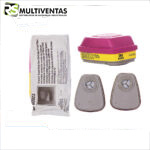 3M 60923 CARTUCHO DUAL PARA VAPORES ORG, GASES ÁCIDOS Y PARTÍCULAS P100