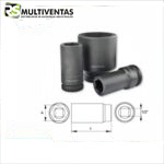 DADO IMPACTO LARGO 6 PT ENC 1/2" 13MM CROSSMAN 74-313