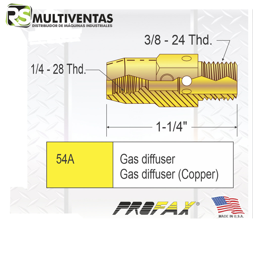 DIFUSOR-DE-GAS-PROFAX-PFX-54A.jpg DIFUSOR DE GAS PROFAX PFX-54A - Imagen 1