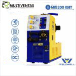 MAQUINA DE SOLDAR MIG 200 IGBT - WELDWELL®