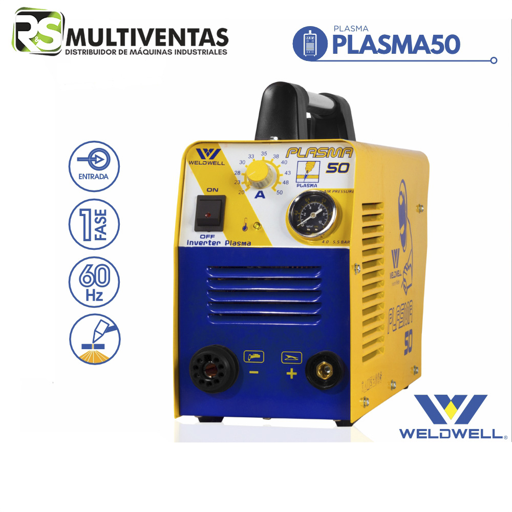 MAQUINA-DE-SOLDAR-PLASMA-50-WELDWELL®.jpg MAQUINA DE SOLDAR PLASMA 50 - WELDWELL® - Imagen 1