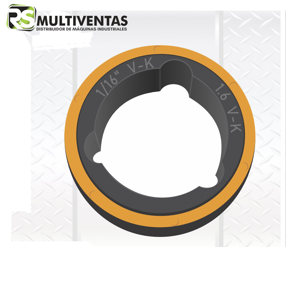 RODILLO-DE-ALIMENTACION-V-K-1.6-1.6-ESAB.jpg RODILLO DENTADO KIT DRIVE ROLL 1.6 1/16 TUBULAR - ESAB - Imagen 1