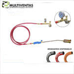 SOPLETE DE CALENTAMIENTO PARA BALON DE 10KG CON MANOMETRO Y VALVULA ANTIRETORNO WPK050