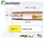 TOBERA MIG ROSCADA PROFAX PFX-2362.1-1